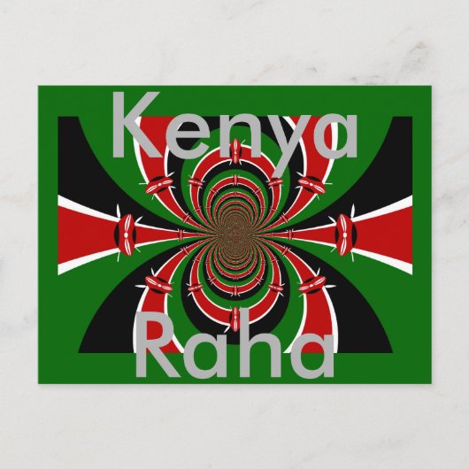 Kenya Raha Briefkaart (Voorkant)