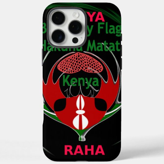 Kenya Raha Hakuna Matata Case-Mate iPhone Case (Achterkant)