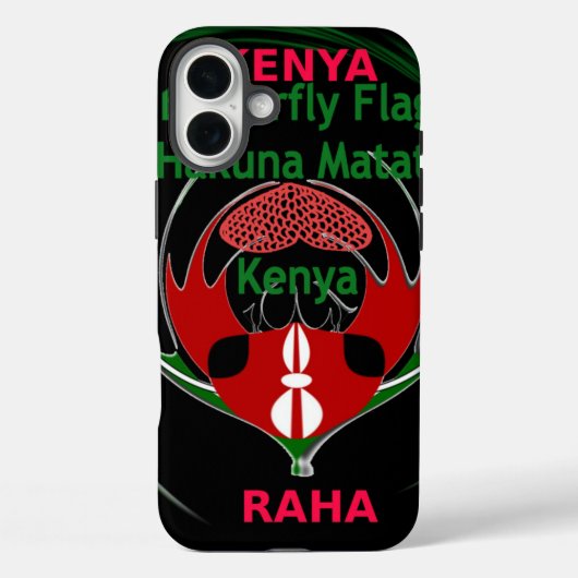Kenya Raha Hakuna Matata Case-Mate iPhone Case (Achterkant)