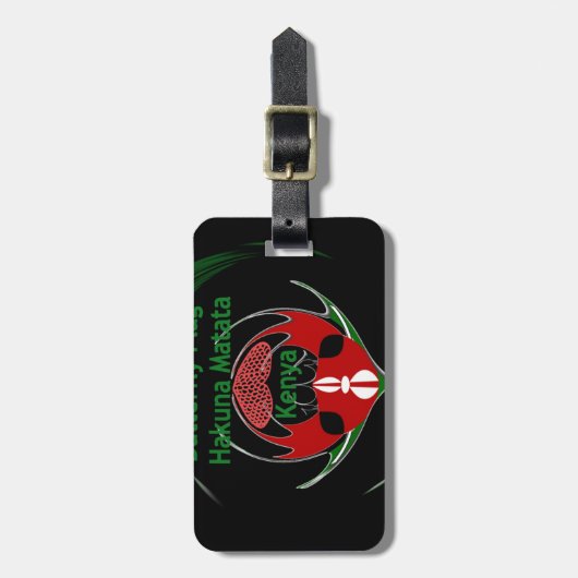 Kenya Raha Hakuna Matata.jpg Bagagelabel (Voorkant verticaal)