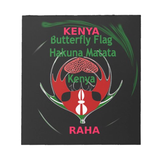 Kenya Raha Hakuna Matata.jpg Notitieblok (Voorkant)