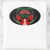 Kenya Raha Hakuna Matata.jpg Ovale Sticker (Tas)