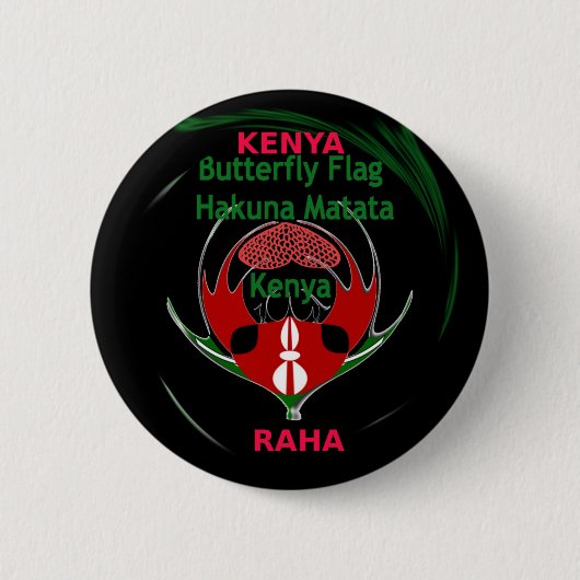 Kenya Raha Hakuna Matata.jpg Ronde Button 5,7 Cm (Voorkant)