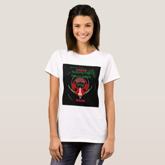 Kenya Raha Hakuna Matata.jpg T-shirt (Voorkant volledig)