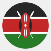 KENYA RONDE STICKER (Voorkant)