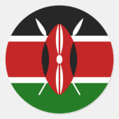 kenya ronde sticker (Voorkant)