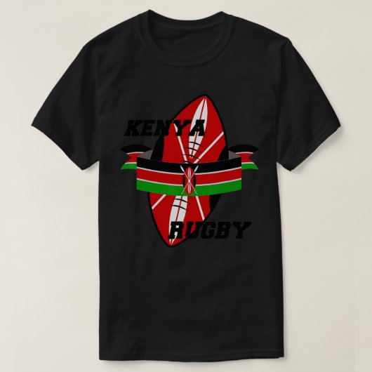 Kenya Rugby Player Coach Jersey Sports Enthusiast T-shirt (Design voorkant)