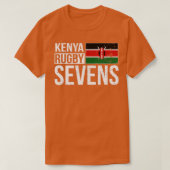 Kenya Rugby Sevens 7s werpt vanen uit Keniaans Afr T-shirt (Design voorkant)