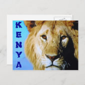 Kenya safari briefkaart (Voorkant / Achterkant)