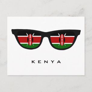 Kenya Shades aangepaste tekst en kleuren-briefkaar Briefkaart