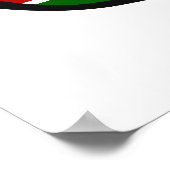 Kenya Shades aangepaste tekst en kleuren-poster Poster (Hoek)