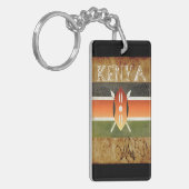 Kenya Sleutelhanger Souvenir (Voorkant Links)
