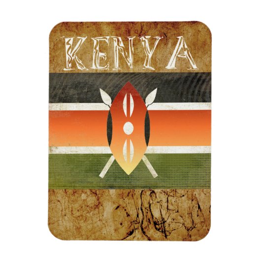 Kenya Souvenir Magnet Magneet (Verticaal)