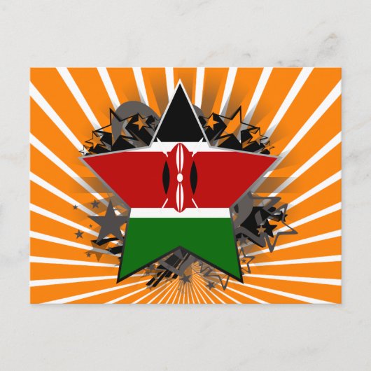 Kenya Star Briefkaart (Voorkant)