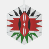 Kenya Star Glas Ornament (Voorkant)