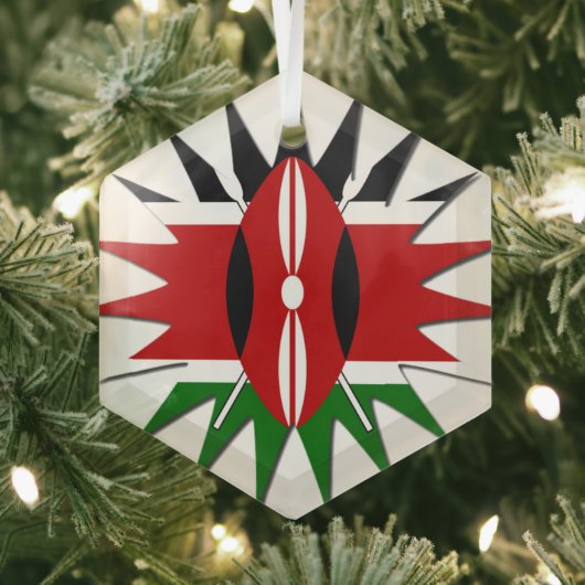 Kenya Star Glas Ornament (Insitu)
