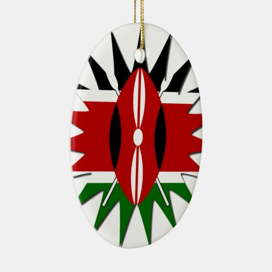 Kenya Star Keramisch Ornament (Rechts)