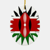 Kenya Star Keramisch Ornament (Voorkant)
