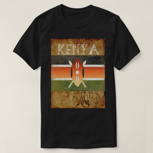Kenya T-Shirt Souvenir (Design voorkant)