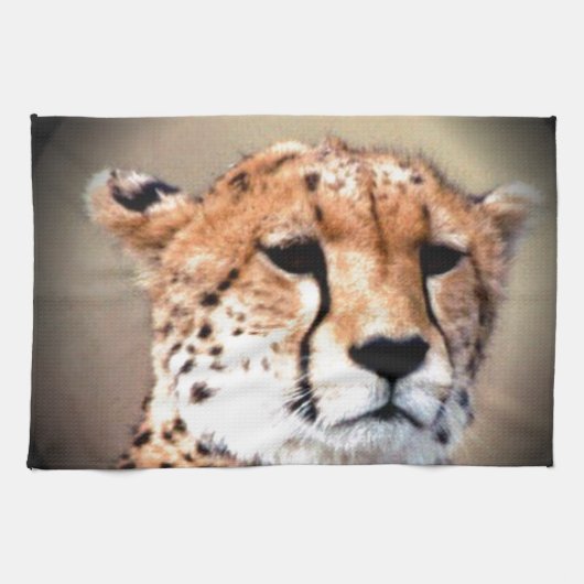 Kenya Tour Safari Cheetah Tear Marks Theedoek (Horizontaal)