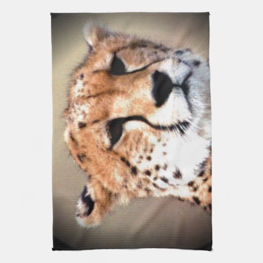 Kenya Tour Safari Cheetah Tear Marks Theedoek (Verticaal)