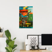 Kenya Vintage Travel Poster (Thuiskantoor)