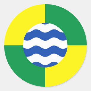 kenya vlag van nairobi ronde sticker