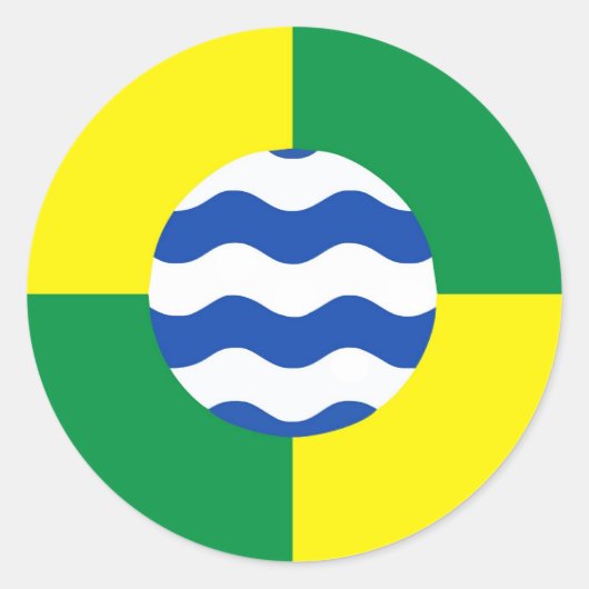 kenya vlag van nairobi ronde sticker (Voorkant)