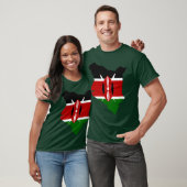 Kenya-vlagplattegrond T-shirt (Unisex)