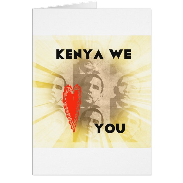 Kenya We houden van je (Voorkant)