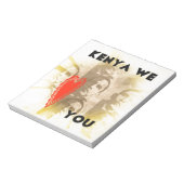 Kenya We houden van je Notitieblok (Linkerzijde)