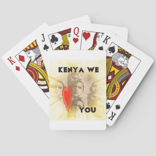 Kenya We houden van je Speelkaarten (Achterkant)