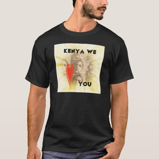Kenya We houden van je T-shirt (Voorkant)