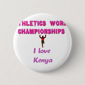 Kenya World's Athletic Champions Ronde Button 5,7 Cm (Voorkant)