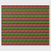 Kenya Wrapping Paper, Keniaanse vlaggenpatriottisc Cadeaupapier (Vlak)