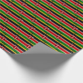 Kenya Wrapping Paper, Keniaanse vlaggenpatriottisc Cadeaupapier (Hoek)