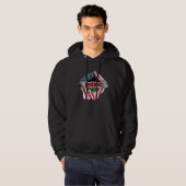 Kenyan Blood Inside Me  Kenya Flag Hoodie (Voorkant volledig)