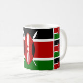 Kenyan Flag Coffee Mok Patriotic Kenya Tea Cup (Voorkant rechts)