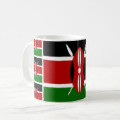 Kenyan Flag Coffee Mok Patriotic Kenya Tea Cup (Voorkant links)