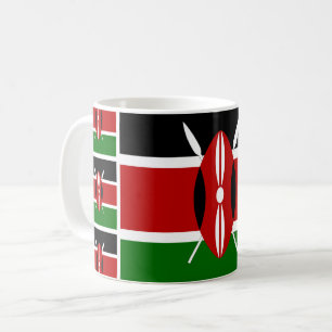 Kenyan Flag Coffee Mok Patriotic Kenya Tea Cup