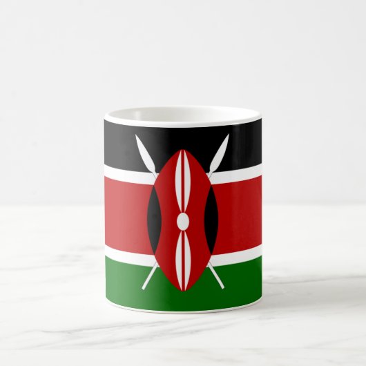 Kenyan Flag Coffee Mok Patriotic Kenya Tea Cup (Center)