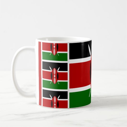 Kenyan Flag Coffee Mok Patriotic Kenya Tea Cup (Links)