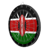 Kenyan Flag Dartboard & Kenia/game board Dartbord (Voorkant Rechts)