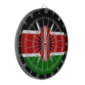 Kenyan Flag Dartboard & Kenia/game board Dartbord (Voorkant Links)