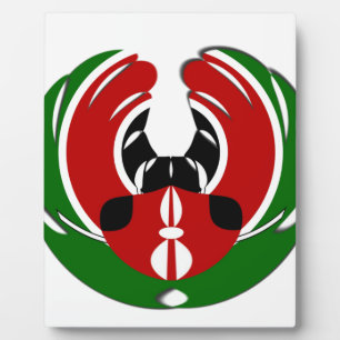 Kenyan Flag Fotoplaat