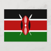 Kenyan Flag (Kenia) Briefkaart (Voorkant)