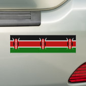 Kenyan Flag (Kenia) Bumpersticker (Op auto)