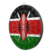 Kenyan Flag (Kenia) Dartbord (Voorkant Rechts)