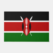 Kenyan Flag (Kenia) Deurmat (Voorkant)