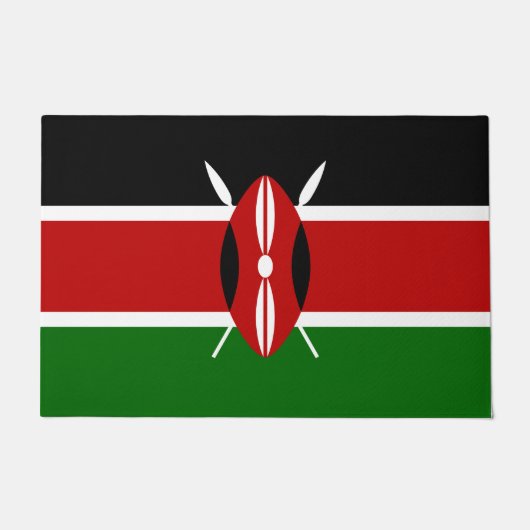 Kenyan Flag (Kenia) Deurmat (Voorkant)